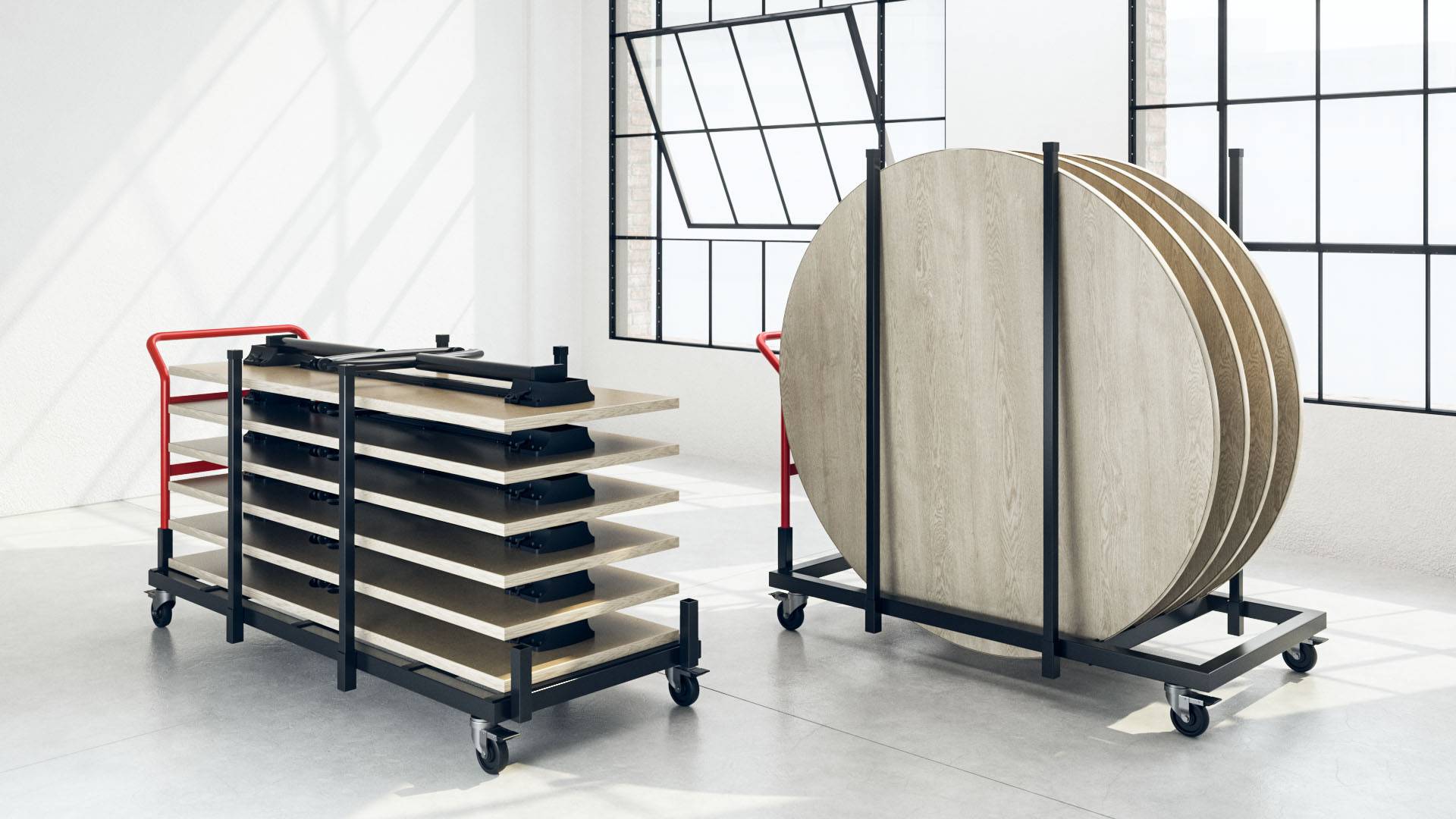 Product Rendering of folding carts